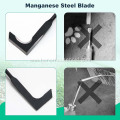 Crack weeder with manganese steel blade